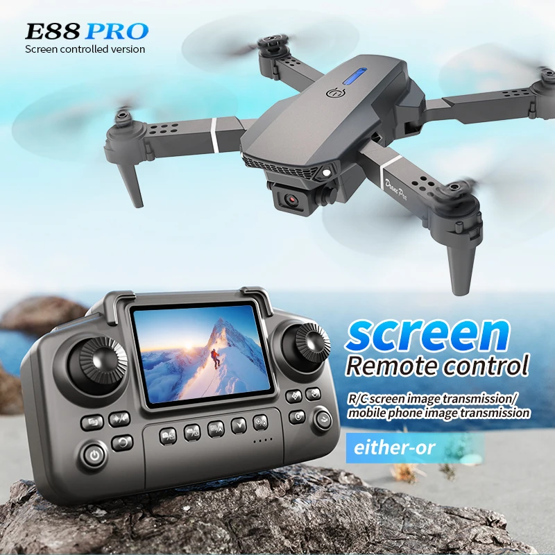Drone Aerial Photography - Professionelle E88 PRO Drohne mit Bildschirm